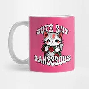 Cute But Dangerous Funny Cat Mug